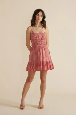 Discount Minkpink Anne Tie Dress-Dusty Pink|