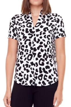 New Up! Bamboo Short Sleeve Top-Lynx|
