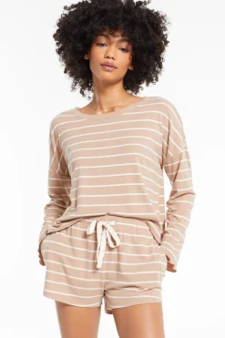 Z Supply Betty Stripe Long Sleeve Top|