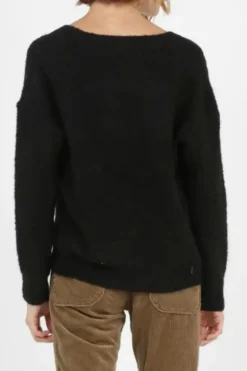 Clearance The Korner Black V-Neck Sweater|