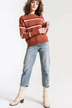 Hot Others Follow Blondie Sweater-Auburn|