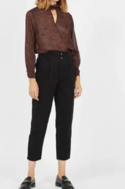 Hot The Korner Blue High-Neck Printed Top|