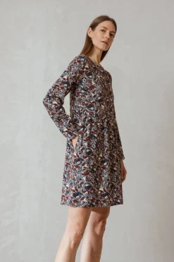 Hot Indi & Cold Bobbie Retro Dress-Azul|
