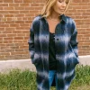 RD Style Britney Shacket-Navy Plaid|