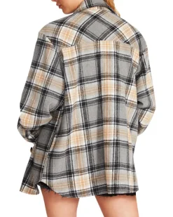 Hot BB Dakota by Steve Madden Brooklyn Shacket-Grey|