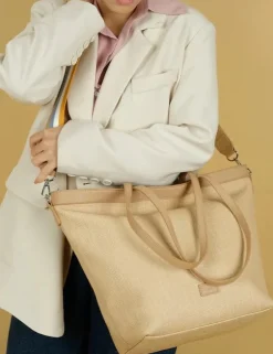 Colab Calliope "Virgo Air" Tote-Straw|