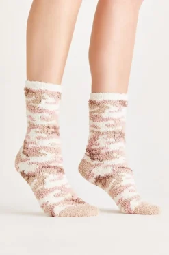 Best Z Supply Camo Plush Socks-Bone|