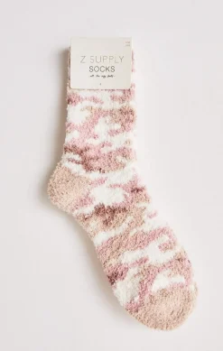 Best Z Supply Camo Plush Socks-Bone|