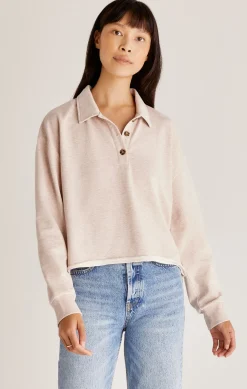 Sale Z Supply Charlie Polo Sweatshirt|