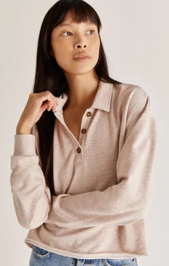 Sale Z Supply Charlie Polo Sweatshirt|