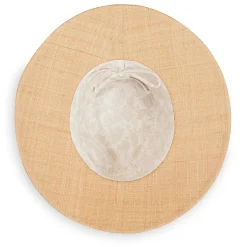 New Wallaroo Charlotte Wide Brim Hat-Natural|