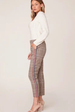Discount BB Dakota Check Again Pant With Contrast Stripes|