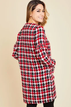 Hot Jack by BB Dakota Check Your Facts Apple Red|