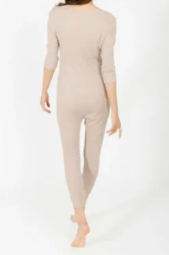 Online Smash + Tess Coffee Time Waffle Romper In Forever Fawn|