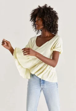 Best Z Supply Cove Slub Tiered Top-Sunrise|