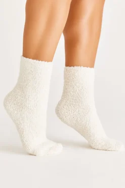 New Z Supply Cozy Plush Socks-Agave Green (2-Pack)|-New