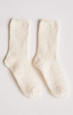 New Z Supply Cozy Plush Socks-Agave Green (2-Pack)|-New