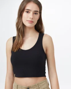 Clearance Tentree Cropped Fitted Tank|