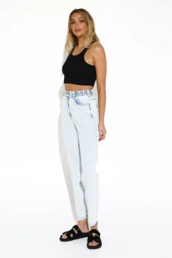 Best Madison The Label Dantae Crop Tank-Black|