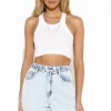 Discount Madison The Label Dantae Crop Tank-White|