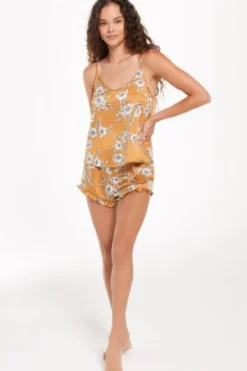 Hot Z Supply Date Night Floral Satin Short|