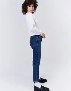 Clearance Unpublished Debbie Step-Mom High Waist Slim Fit-Nightsky|