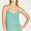 Apricot Double Layer Cami-Aqua|