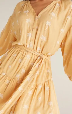Clearance Z Supply Easy To Love Palm Dress-Wheat|