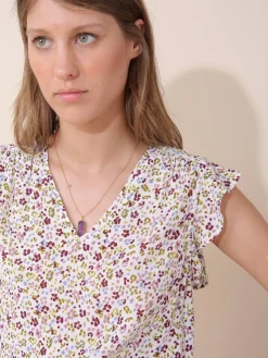 Indi & Cold Ecovero Blouse-Ecru|