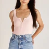 Outlet Z Supply Elle Brushed Rib Tank-Pink Sky|