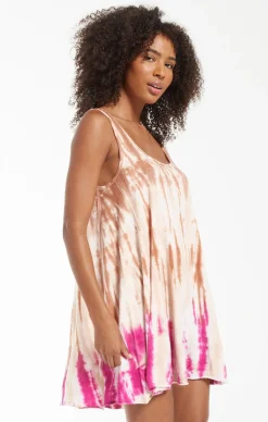 Clearance Z Supply Eva Sorbet Skies Tie-Dye Dress-Sahara|