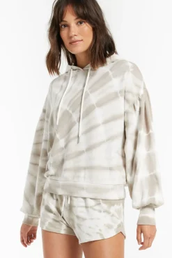 Z Supply Eva Spiral Tie-Dye Hoodie|