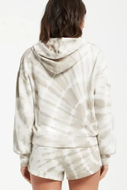 Z Supply Eva Spiral Tie-Dye Hoodie|
