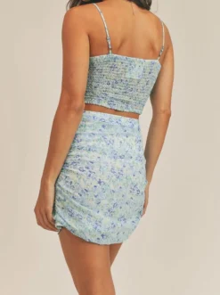 New Sadie & Sage Flask And Field Cami-Blue Multi|