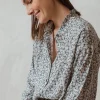 Indi & Cold Floral Printed Shirt-Azul|