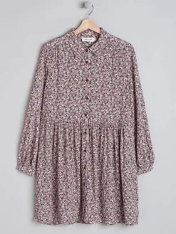 Indi & Cold Floral Shirt Dress-Rosa|