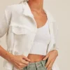 New Sage The Label For A Moment Linen Jacket|