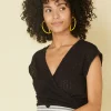 Clearance Cokluch Fossile Spitze Top-Black|