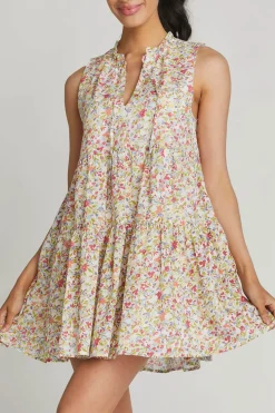 Discount BB Dakota by Steve Madden Frills And Florals Sleeveless Cotton Mini Dress|