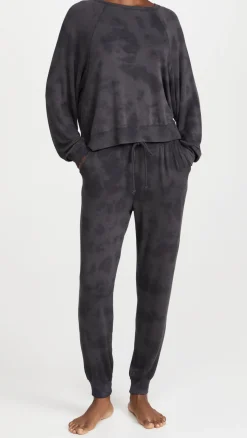 Z Supply Go Getter Tie-Dye Jogger-Washed Black|