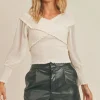 New Sadie & Sage Goodness Groove Smock Top-Ivory|