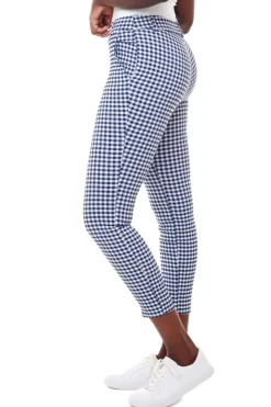 Discount I Love Tyler Madison Gwyneth Gingham Trouser Pant-Blue|Up!