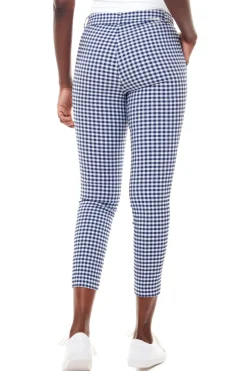 Discount I Love Tyler Madison Gwyneth Gingham Trouser Pant-Blue|Up!