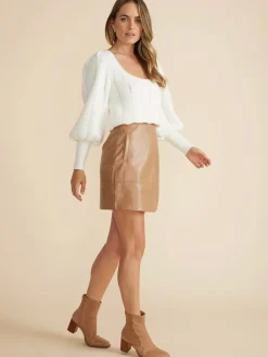 Discount Minkpink Harper Pointelle Sweater-White|
