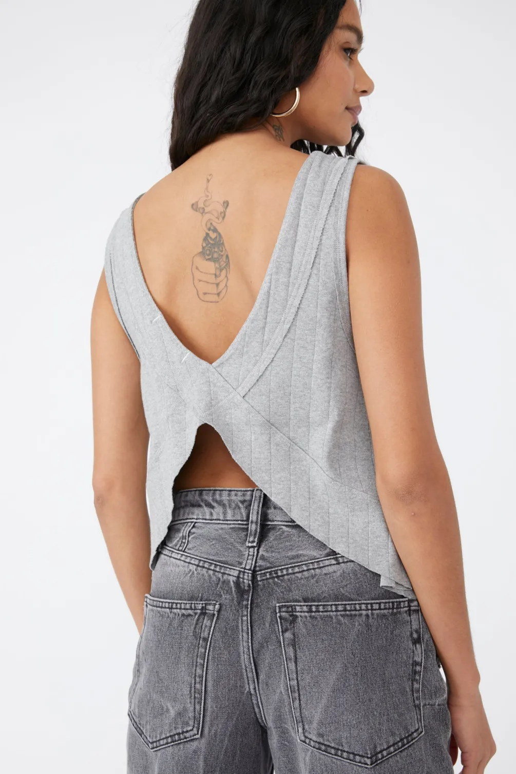 harper_tankheather_greyfr_SKUdef8157b7baef4b20f915666903b0a7d_5.webp Clearance Free People Harper Tank-Heather Grey|
