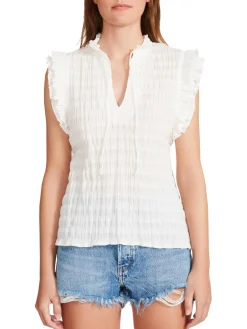 Online BB Dakota by Steve Madden Hearts A Flutter Top-White|