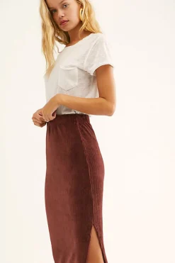 Online Free People Helen Rib Tube Skirt|