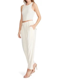 BB Dakota by Steve Madden High Waist Farmers Market Pants-Ivory|