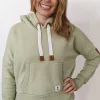 Wanakome Hydra Cropped Hoodie-Aloe|