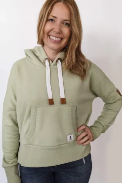 Wanakome Hydra Cropped Hoodie-Aloe|